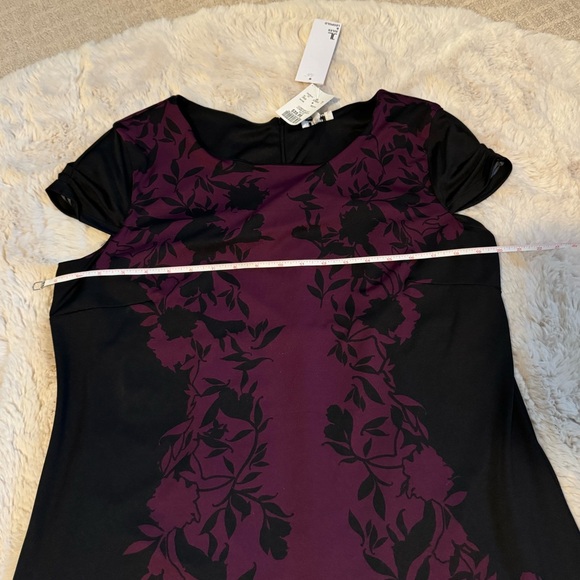 Purple and Black Knee Length Dress - Picture 6 of 10